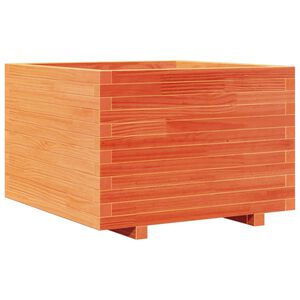 vidaXL Odlingsl&aring;da vaxbrun 70x70x49,5 cm massiv furu