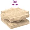 vidaXL Soffbord 360 grader vridbart sonoma-ek 70x70x34,5 cm