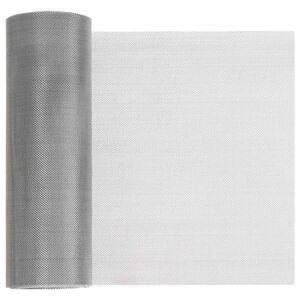 vidaXL N&auml;tduk 20 x 2000 cm 30 Mesh Rostfritt st&aring;l 201 Silver