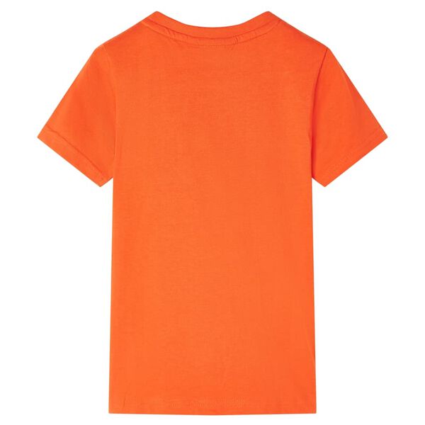 T-shirt f&ouml;r barn m&ouml;rk orange 140