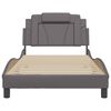 vidaXL Bed Frame "Viana" without Mattress Grey 100x200 cm Faux Leather