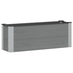 vidaXL Upph&ouml;jd odlingsl&aring;da Gr&aring; 100 x 30 36 cm