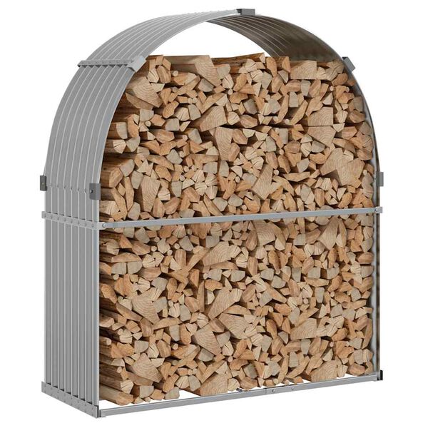 vidaXL Vedställ ljusgrå 120x45x140 cm galvaniserat stål