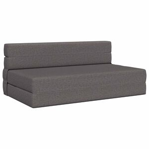 vidaXL F&auml;llbar Soffbed Ljusgr&aring; 152 x 86,5 x 60 cm Tyg