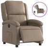vidaXL Elektrisk reclinerf&aring;t&ouml;lj cappuccino konstl&auml;der