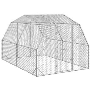 vidaXL H&ouml;nsg&aring;rd 2,5x4x2,25 m galvaniserat st&aring;l