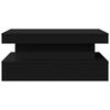 vidaXL Soffbord med LED svart 90x50x40 cm