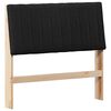 vidaXL Kl&auml;dd s&auml;nggavel Svart 100 cm Massiv furu