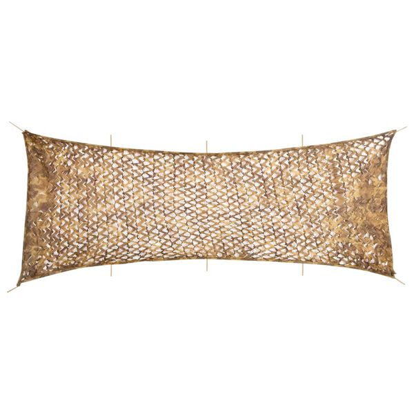 vidaXL Camouflagenät med förvaringsväska 833x297 cm sand