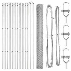 vidaXL St&auml;ngselstolpe Silver