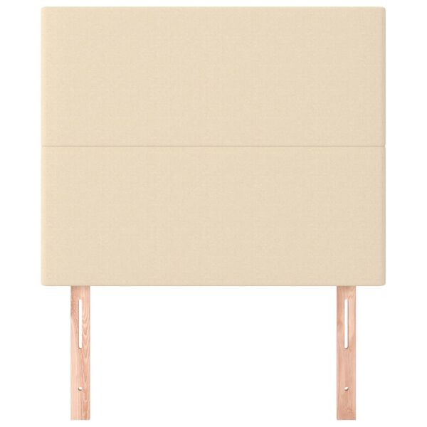 vidaXL S&auml;nggavel creme 100x5x118/128 cm tyg