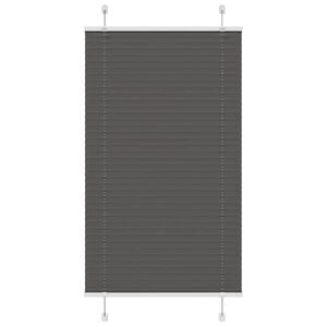 vidaXL Plisserad persienn svart 70x150 cm tyg bredd 69,4 cm polyester