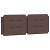 vidaXL Bed Frame without Mattress "Zadar" Brown 120x200 cm Faux Leather