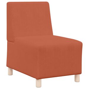vidaXL Modulsofa utan armst&ouml;d Orange 55 x 74 x 82 cm Kordread tyg