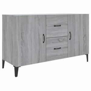 vidaXL Sk&auml;nk gr&aring; sonoma 100x36x60 cm konstruerat tr&auml;