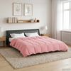 vidaXL Full &Aring;rs-Duvet Quiltad Rosa 200 x 240 cm Mikrofiber