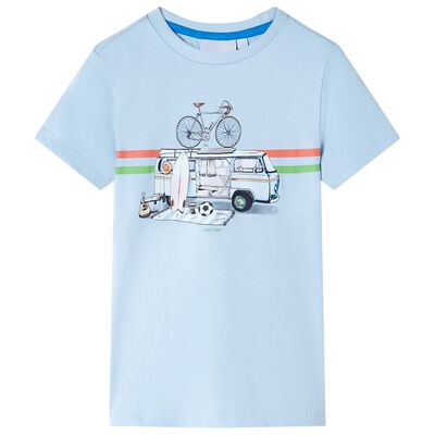 T-shirt för barn ljusblå 92