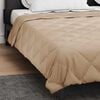 vidaXL Sommar Duvet Taupe 220 x 200 cm Mikrofiber