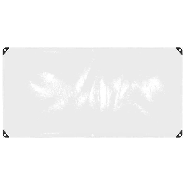 vidaXL Tarpaulin med &ouml;glor Transparent 1 x 2 m polyeten