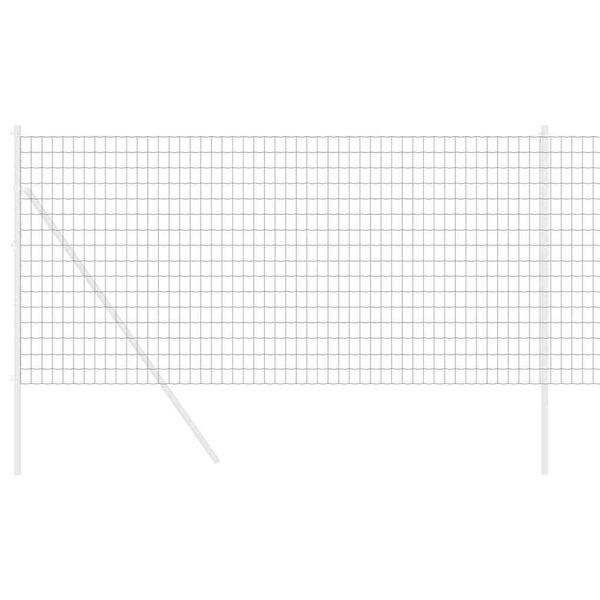 vidaXL Eurogärdsel Grå 1.2 x 25 m PVC-belagt järn