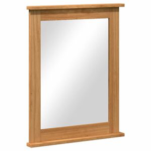 vidaXL Spegel med spegel VIGO Honung brun 55,5 x 5 x 70 cm Massiv furu