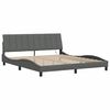 vidaXL Bed Frame without Mattress "Hanko" Dark Grey 180x200cm Fabric
