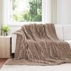 vidaXL Kastfilt Kamel 270 x 240 cm Fleece