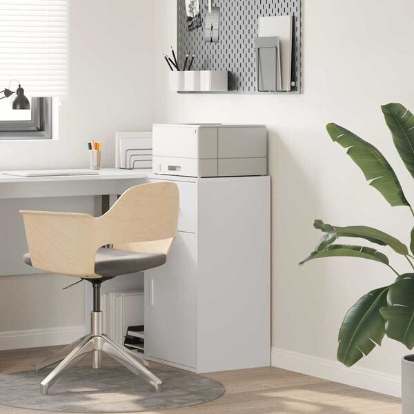 vidaXL Sideboard med l&aring;da Vit 38 x 34 x 75 cm