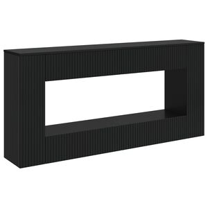 vidaXL Konsolbord Randig Svart 155 x 29 x 74 cm Konstruerat tr&auml;