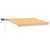 vidaXL Manuell markisram med LED-lampor Sand 2,5 x 2 m