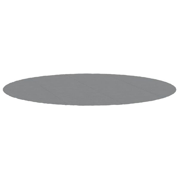 vidaXL Bottenmatta ljusgrå Ø500 cm polyester geotextil