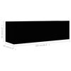 vidaXL Tv-sk&aring;p 2 delar svart konstruerat tr&auml;
