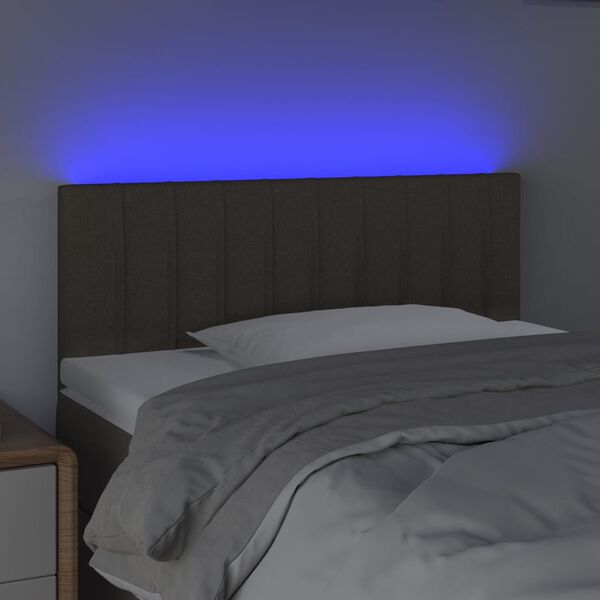 vidaXL S&auml;nggavel LED taupe 80x5x78/88 cm tyg