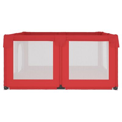 vidaXL Lekhage med 2 dörrar röd oxfordtyg