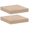 vidaXL Sv&auml;vande hyllor 2 st 23x23,5x4 cm konstruerat tr&auml;