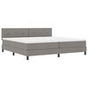 vidaXL B&auml;ddfj&auml;der med LED-ljusslingor Taupe 200 x 200 cm tyg