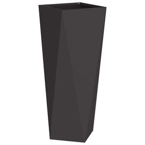 vidaXL Planteringsk&auml;rl Svart 30 x 30 x 75 cm St&aring;l