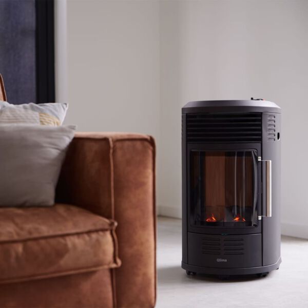 Qlima 2-i-1 Gasolv&auml;rmare GH 8034 3,4 kW svart