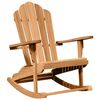 vidaXL Tr&auml;dg&aring;rd Adirondack Gungstolar 2 pcs Brun 77 x 100 x 98 cm