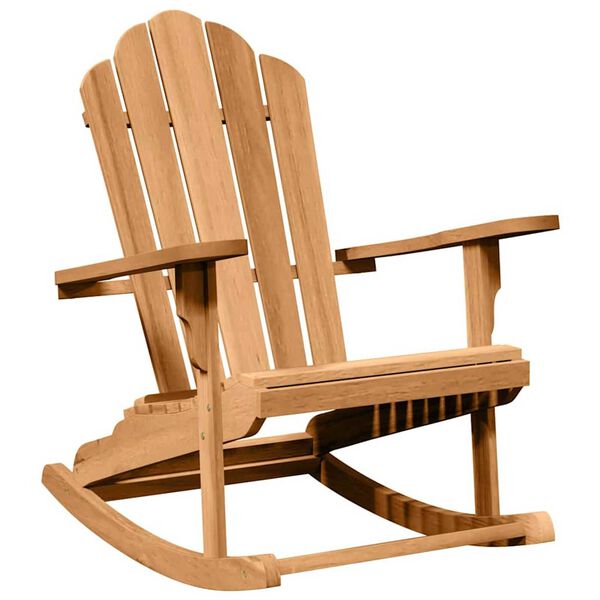 vidaXL Tr&auml;dg&aring;rd Adirondack Gungstolar 2 pcs Brun 77 x 100 x 98 cm