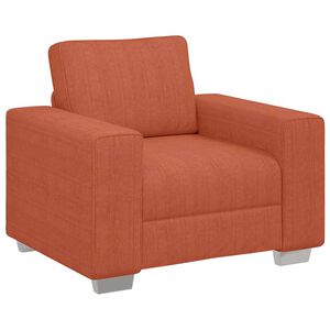 vidaXL Soffstol r&ouml;d orange 100x77x82 cm manchestertyg