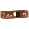 vidaXL V&auml;ggmonterat TV-sk&aring;p 100x32x25 cm massivt tr&auml; &aring;tervunnet