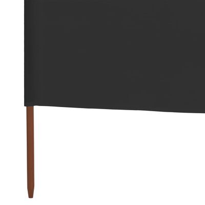 vidaXL Vindskydd 3 paneler tyg 400x160 cm antracit