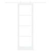 vidaXL Skjutd&ouml;rr ORKDAL Vit 78 x 232 cm Massivt talltr&auml; och glas