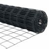 vidaXL St&auml;ngsel med stolpe Gr&aring; 0,4 x 10 m St&aring;l och PVC