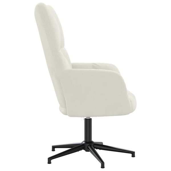 vidaXL Vilstol gr&auml;ddvit sammet