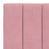vidaXL Bed Frame with LED without Mattress "Hanko" Pink 90x190 cm Velvet