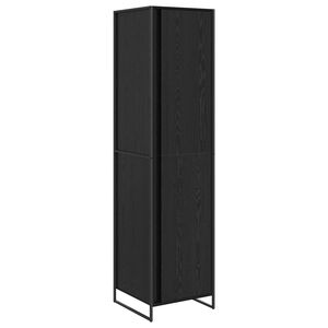 vidaXL Garderob Svart Ek 50 x 50 x 200 cm Konstruerat tr&auml;
