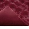 vidaXL Faux Kaninp&auml;ls Filt Bordeaux R&ouml;d 150 x 220 cm Polyester