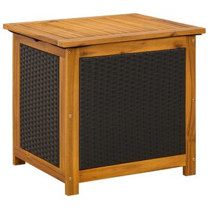 vidaXL Tr&auml;dg&aring;rdsf&ouml;rvaringsl&aring;da 185 L Massivt Akaciatr&auml; 60 x 50 x 56 cm